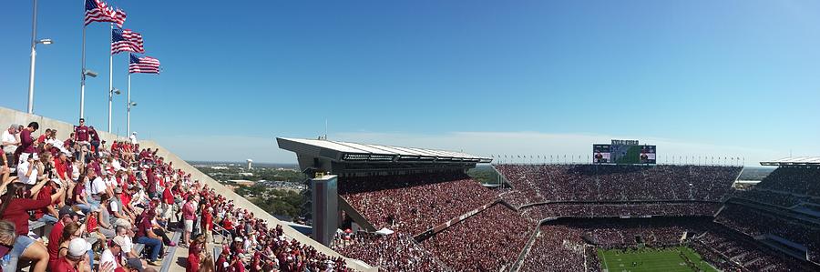 Texas A M Stadium Panorama Photograph by Kenny Glover