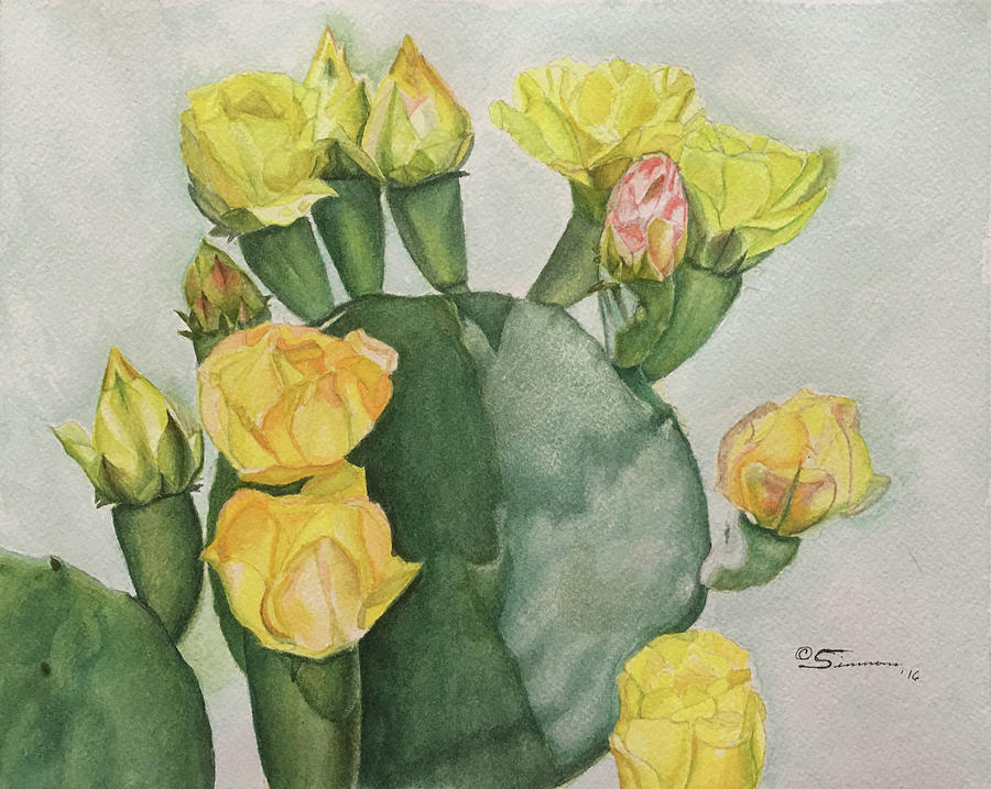 Cactus Painting - Texas Bouquet by C Wilton Simmons Jr