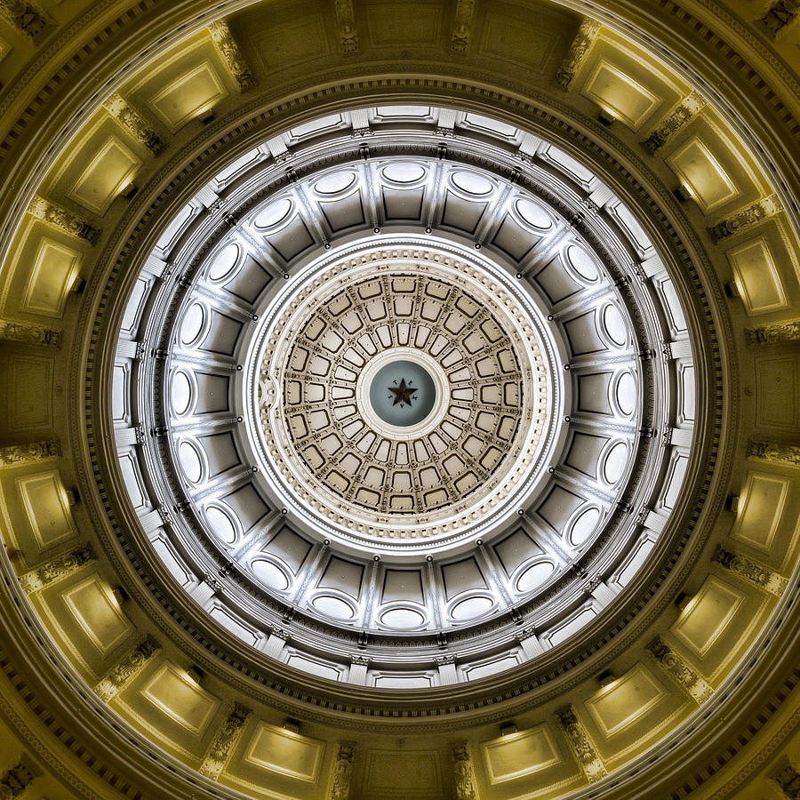 Architecture Photograph - Texas Capitol Dome by Stephen Stookey