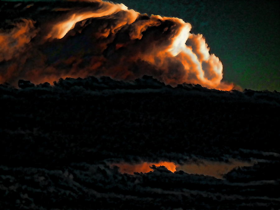 Clouds Photograph - Texas Cloudburst 2 by Robert Rhoads
