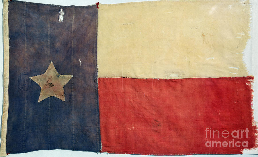 Texas Flag, 1842 Photograph by Granger