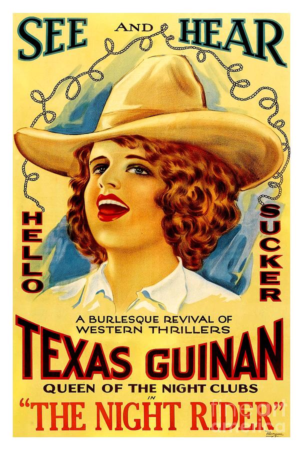Texas Guinan 1919 Queen of the Burlesque Night Clubs Painting by Peter Ogden