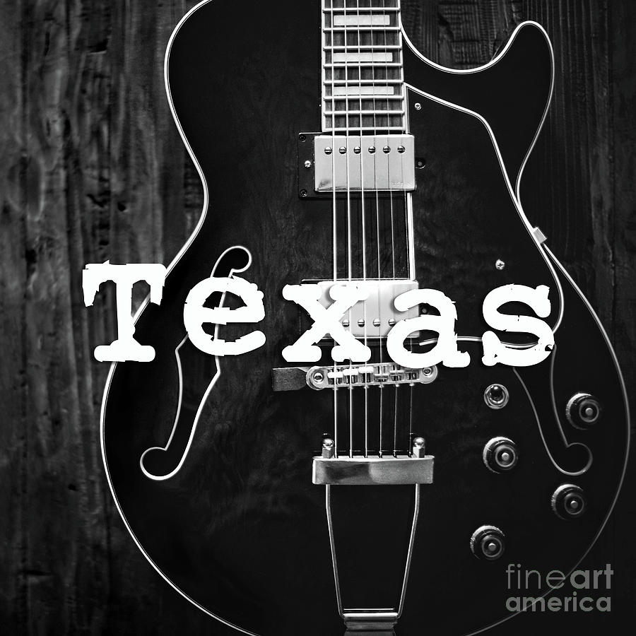 Music Photograph - Texas Guitar by Edward Fielding