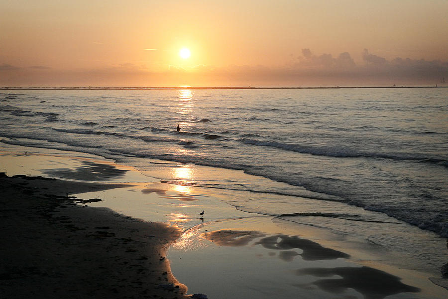 Texas Gulf Coast at Sunrise Photograph by Marilyn Hunt