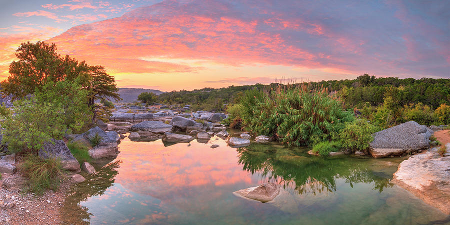 Texas Hill Country Morning along the Pedernales 2 Photograph by Rob Greebon
