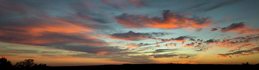 Panoramic Hill Country Sunset 3 Photograph by Paul Huchton