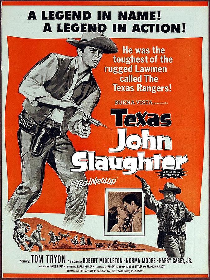 Texas John Slaughter  pressbook for feature compiled from TV show 1958-1961 episodes Photograph by David Lee Guss