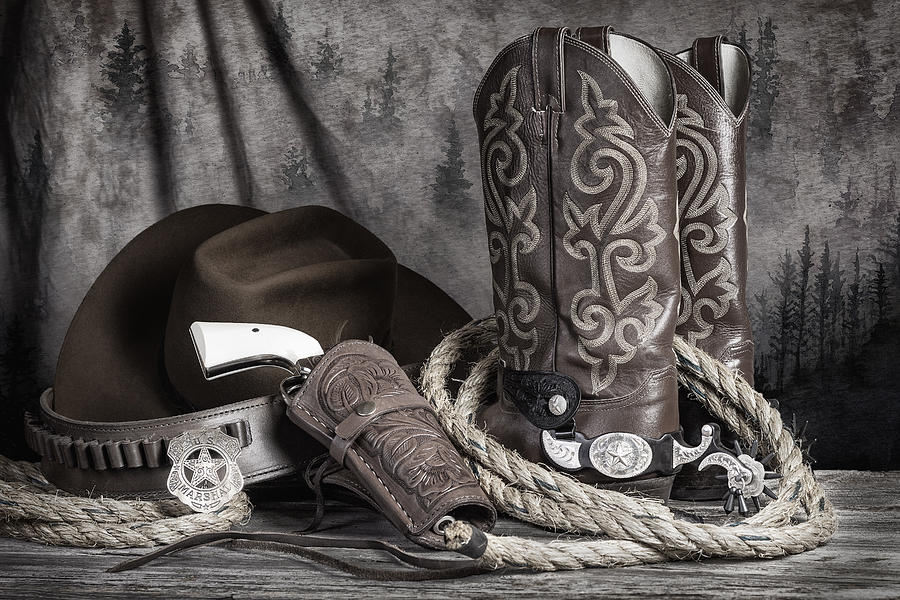 Boot Photograph - Texas Lawman by Tom Mc Nemar