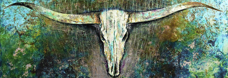 Abstract Painting - Texas Longhorn by Michael Creese