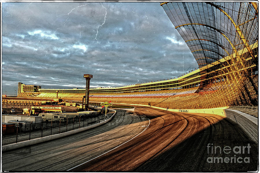 Car Photograph - Texas Motor Speedway by Charles Dobbs