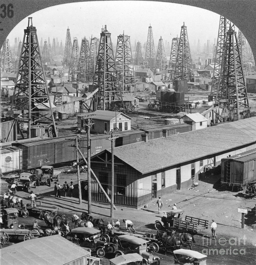 Texas: Oil Field, 1930 Photograph by Granger