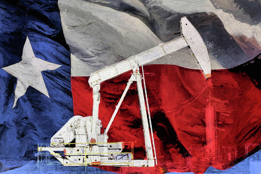 Texas Oil Production Photograph by JC Findley