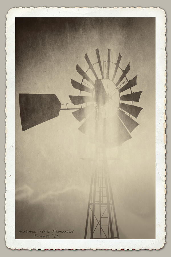 Texas Panhandle Windmill Photograph