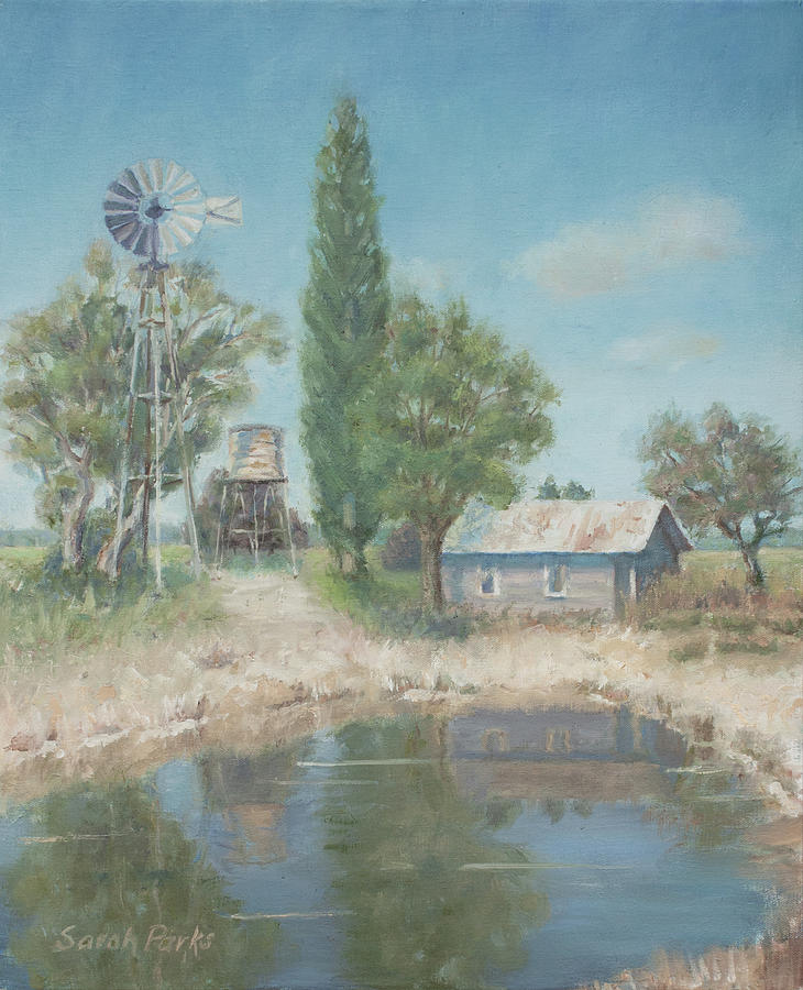 Texas Ranch Painting by Sarah Parks