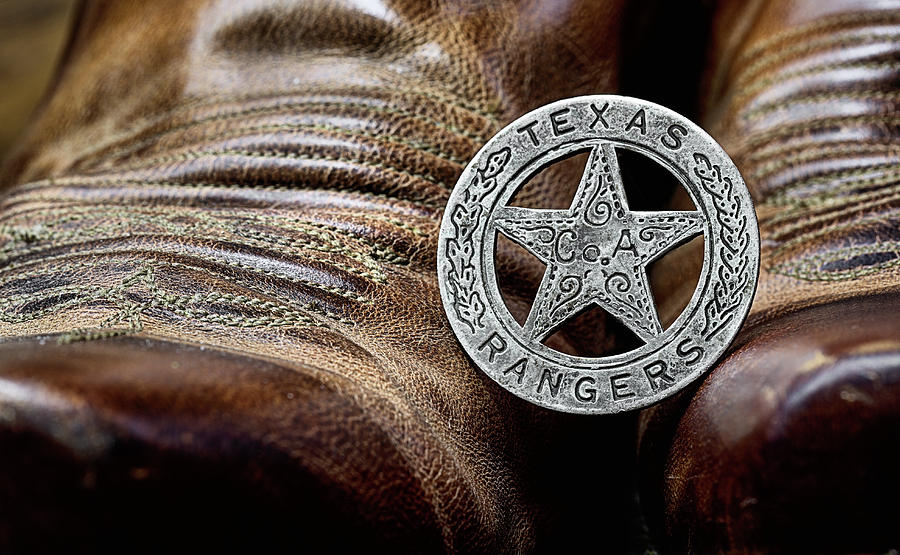 Texas Rangers and Lucchese Boots Photograph by JC Findley