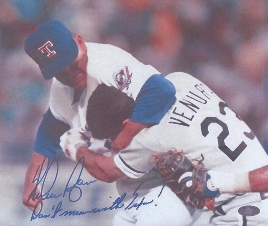 Texas Rangers Nolan Ryan Don't Mess With Texas The Fight On The Mound  Photograph by Donna Wilson - Fine Art America