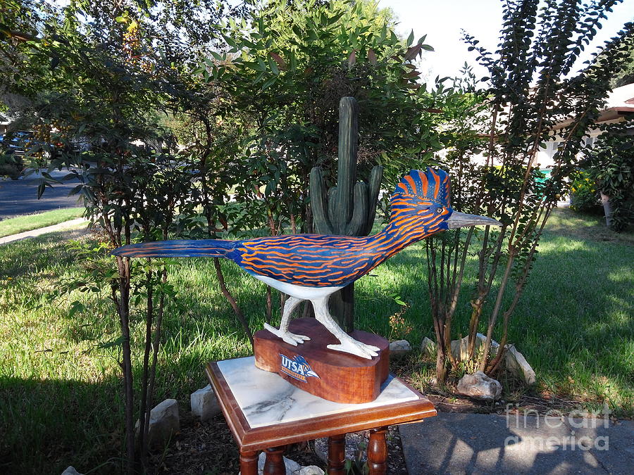 Animal Mixed Media - TEXAS Roadrunner by Michael Pasko Animal Mixed Media - TEXAS Roadrunner by Michael Pasko