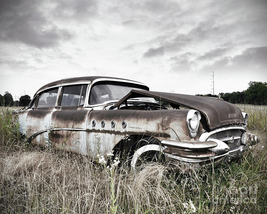 Texas Forgotten - Roadside Classic Car Photograph by Chris Andruskiewicz