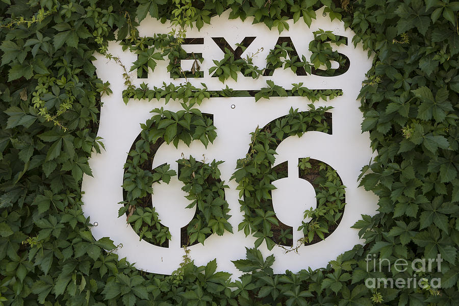Texas Route 66 Sign Photograph by Mindy Sommers