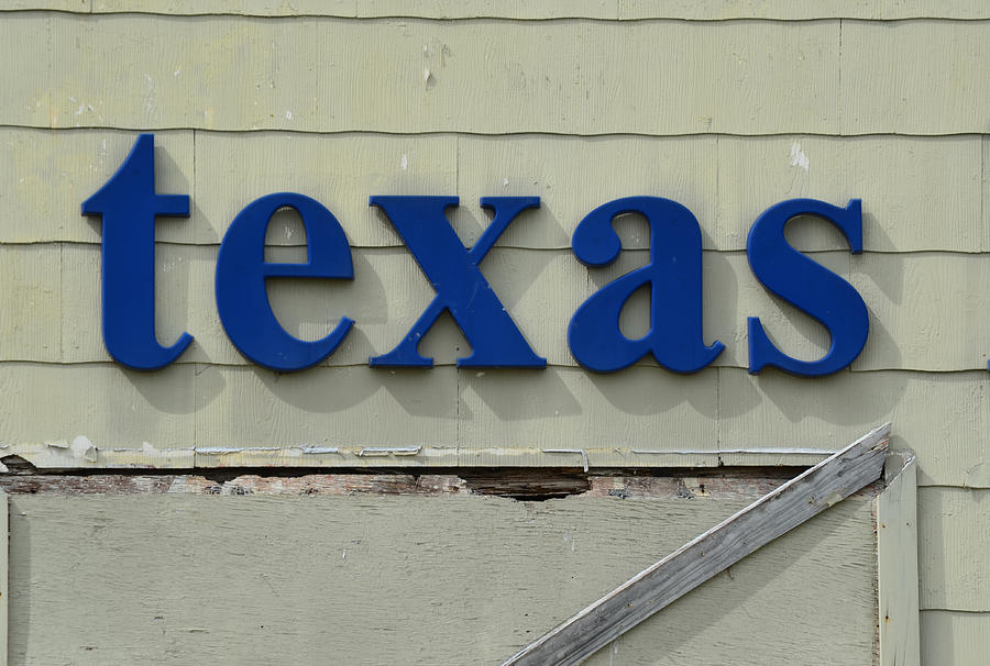 texas Sign Photograph by Nikki Smith