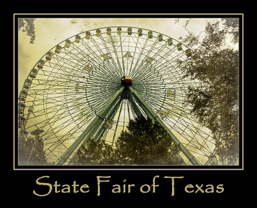 Texas Star Gold Poster Photograph by Joan Carroll