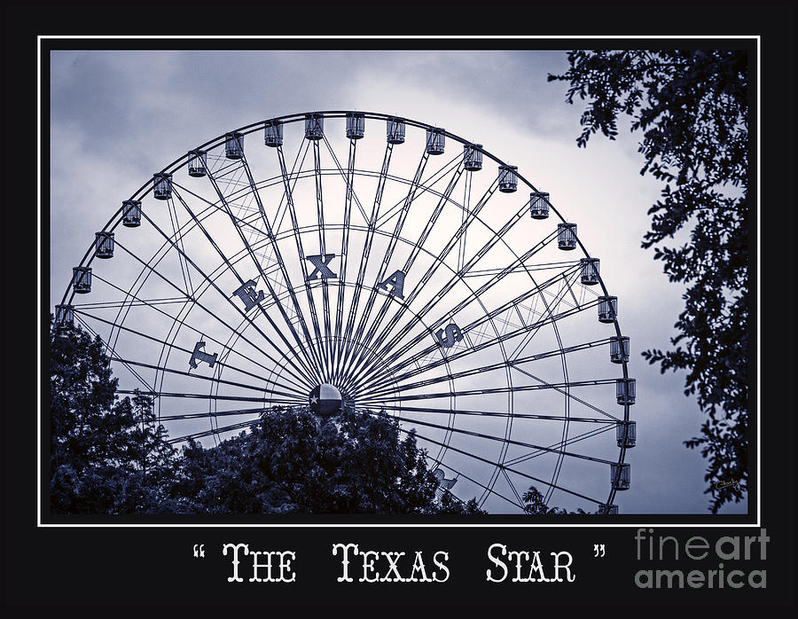 Texas Star in Blue Photograph by Imagery by Charly
