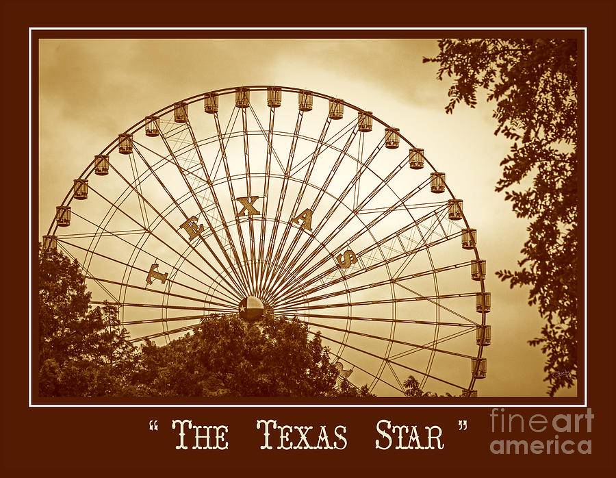 Texas Star in Gold Photograph by Imagery by Charly