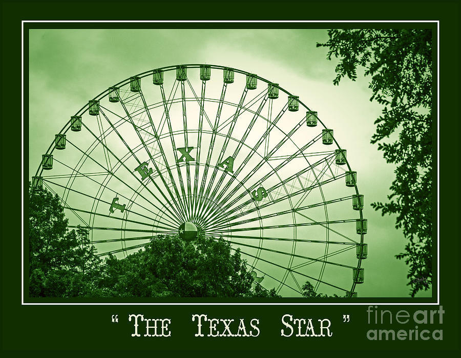 Texas Star in Green Photograph by Imagery by Charly