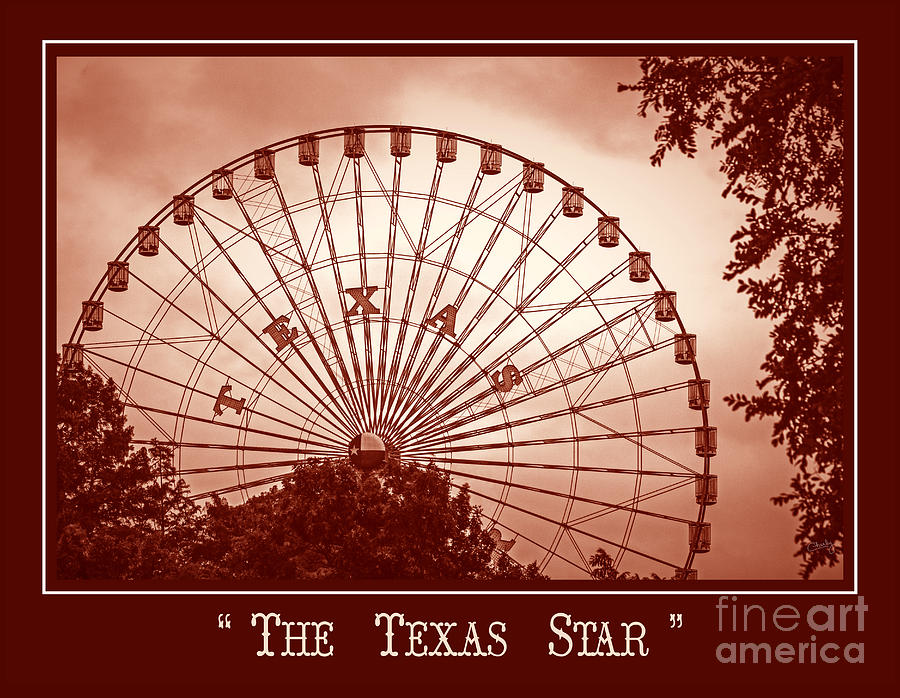 Texas Star in Orange Photograph by Imagery by Charly