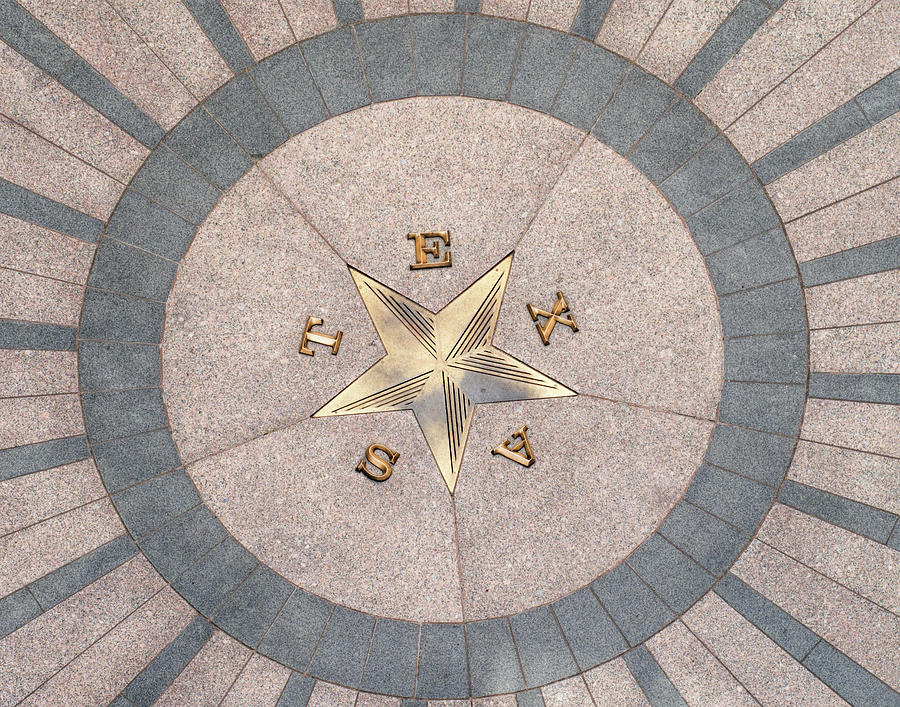 Texas Star on the Rotunda Floor Photograph by David and Carol Kelly