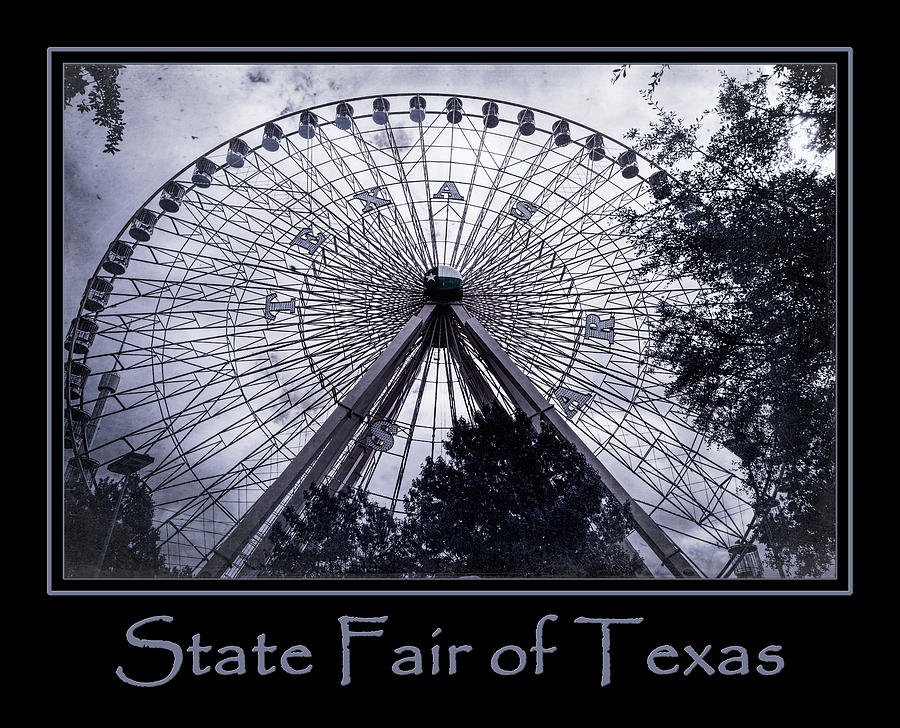 Dallas Photograph - Texas Star Purple Poster by Joan Carroll