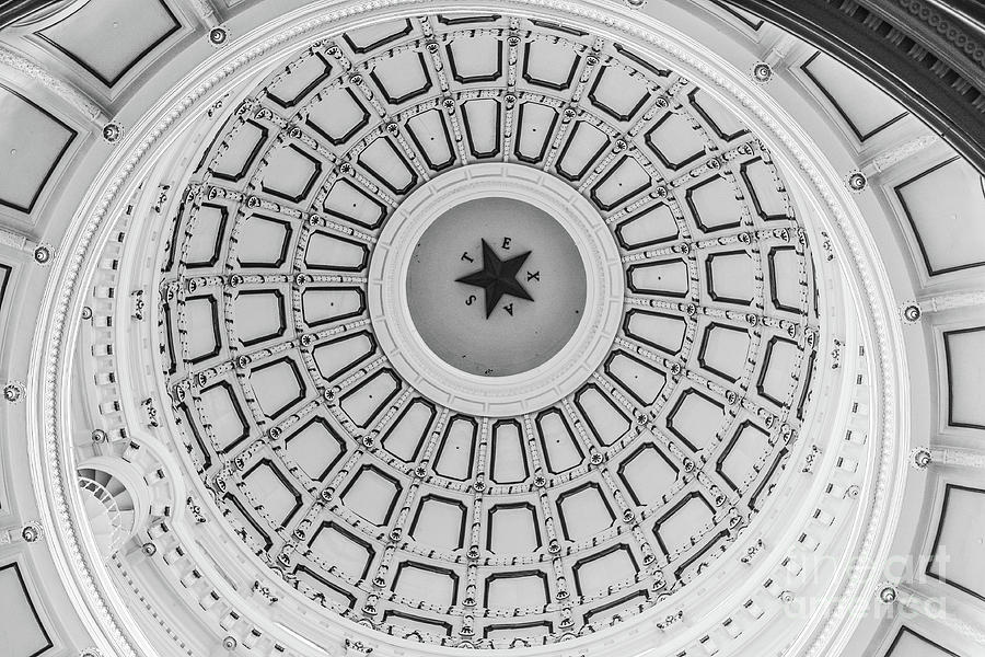 Texas State Capitol Dome Photograph by Edward Fielding