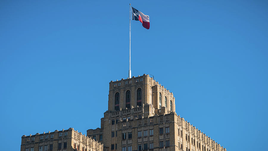 Texas State Flag San Antonio Photograph by Lawrence S Richardson Jr