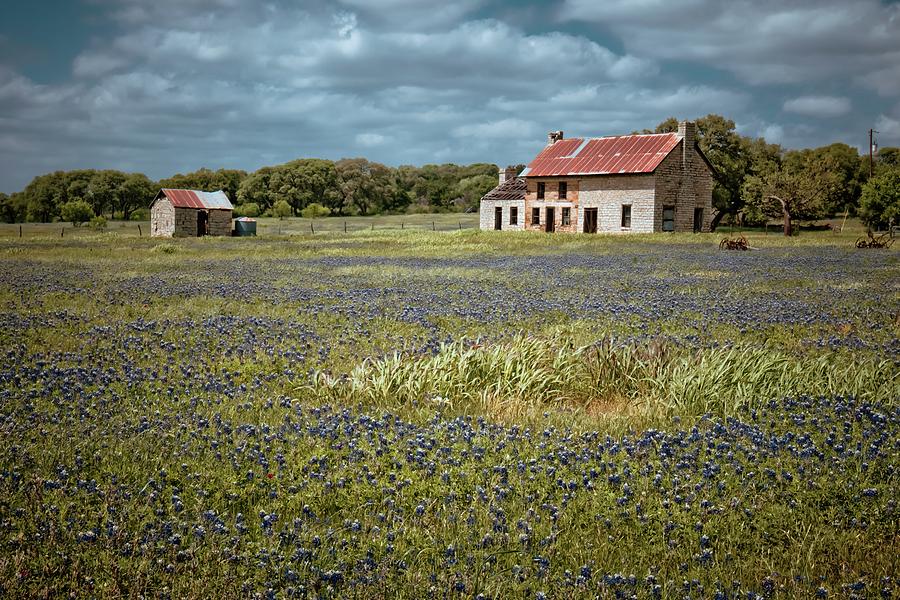 Texas Stone House Photograph by Linda Unger