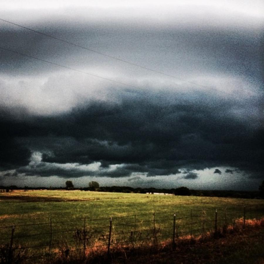 Texas Thunderstorm Popped Up Photograph by Dana Coplin