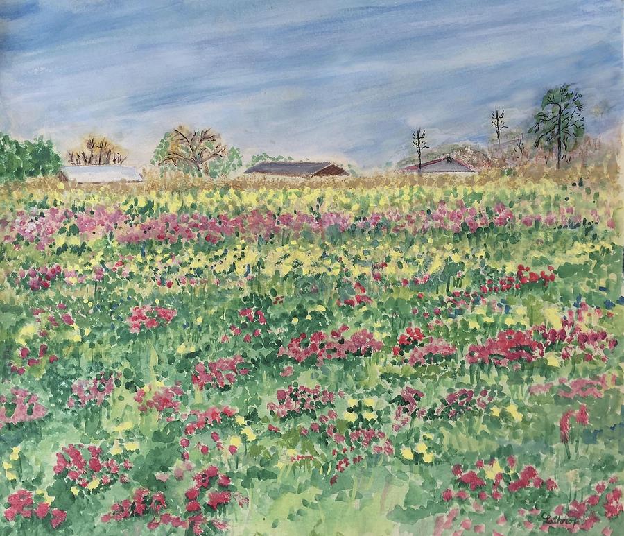 Texas Weeds Painting by Christine Lathrop