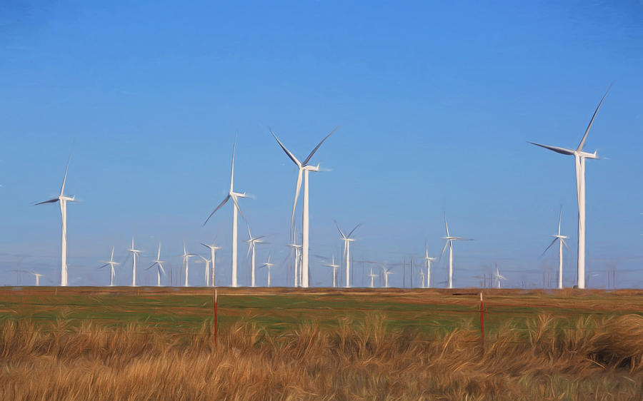 Texas Wind Farm Photograph By Donna Kennedy - Fine Art America