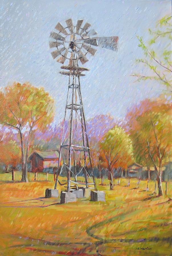 Texas Windmill Painting by Mike Martin - Fine Art America