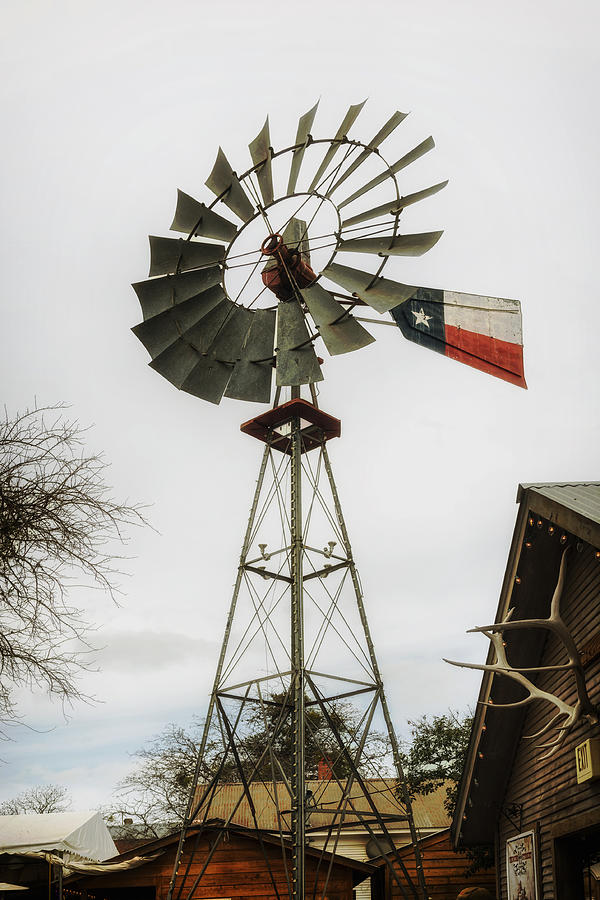 Landscape Photograph - Texas Windmill by Mountain Dreams