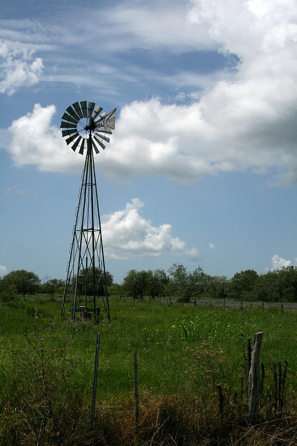 Texas Windmill Photograph by Terry Burgess