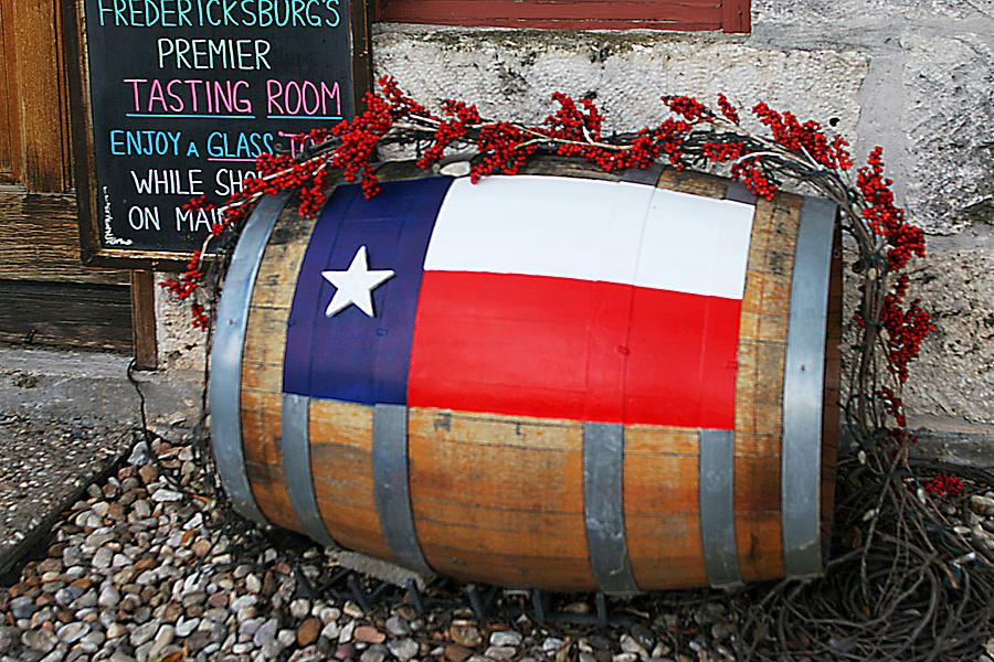 Wine Photograph - Texas Wine Cask by Linda Phelps
