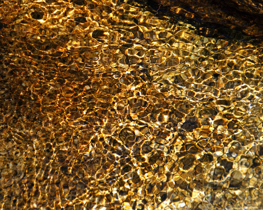 Texture of a Stream Photograph by Lynda Lehmann