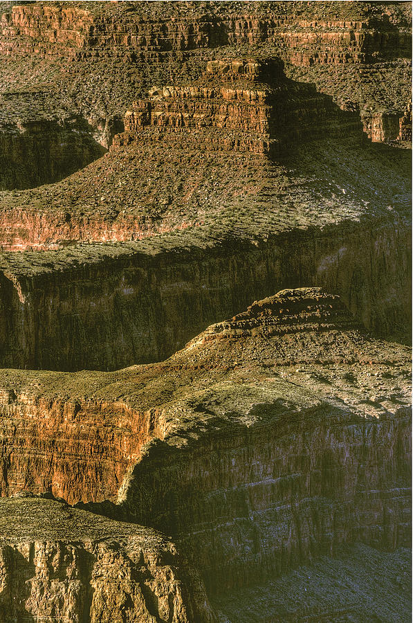 Texture of the Grand Canyon Photograph by Don Wolf