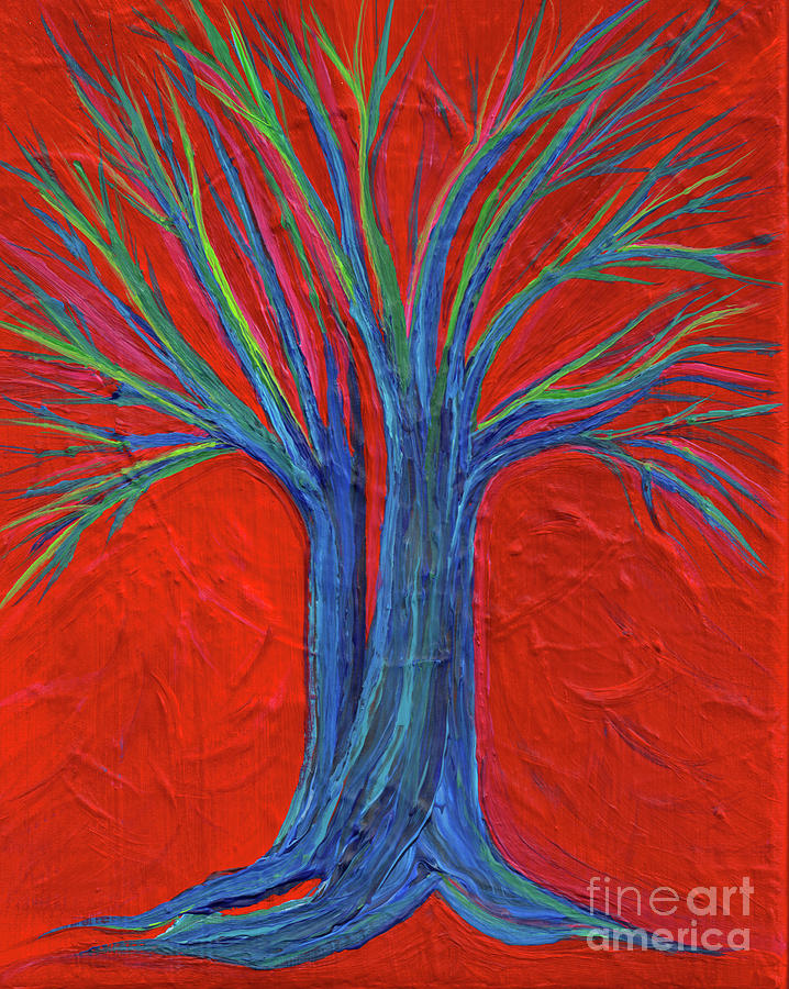 Texture Tree by jrr Painting by First Star Art