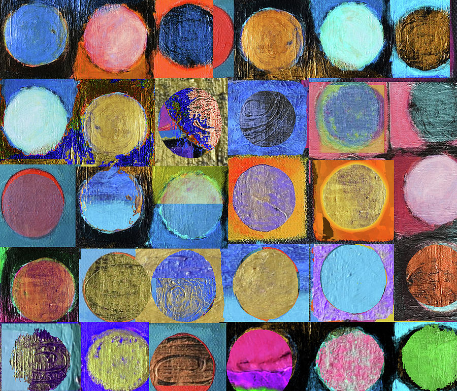 Textured circles 1 Painting by Stephen Humphries