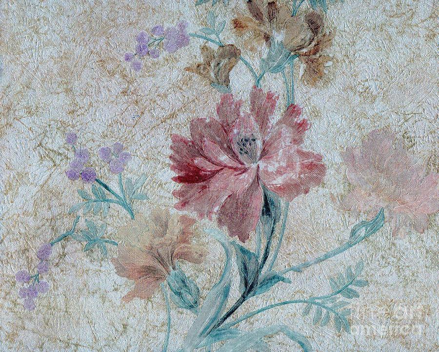 Flower Mixed Media - Textured Florals No.1 by Writermore Arts Flower Mixed Media - Textured Florals No.1 by Writermore Arts
