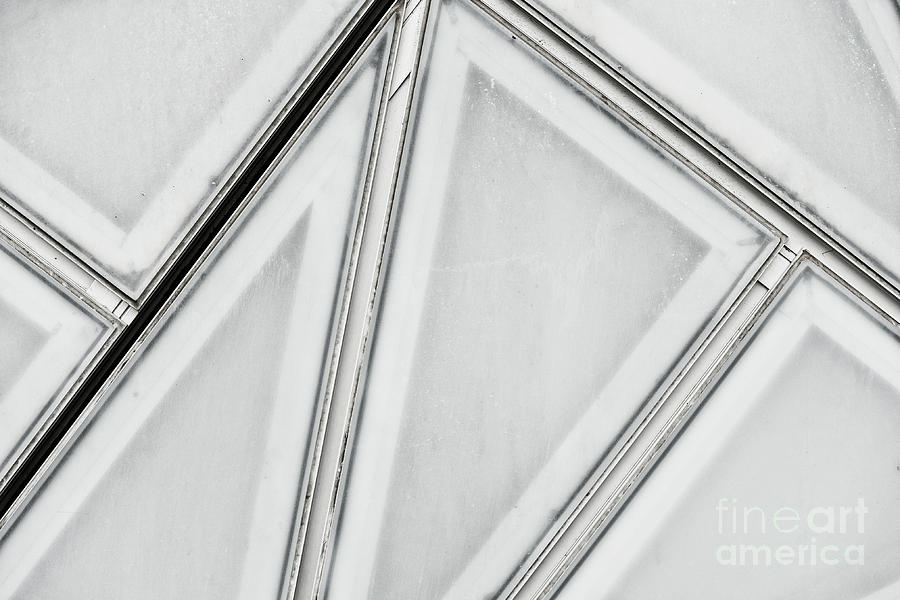 Textured Silver Metal And Glass Abstract Background Photograph by JM Travel Photography