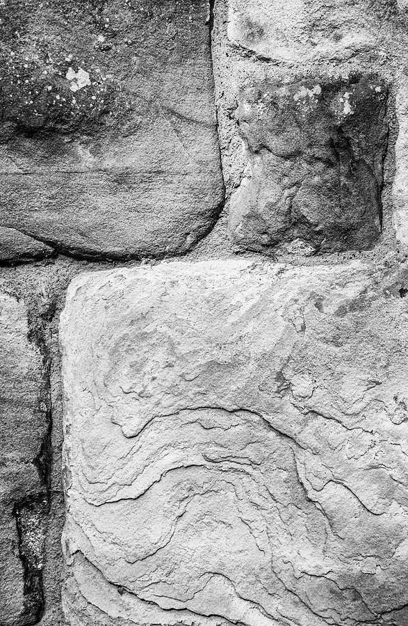 Textured stone wall Photograph by John Paul Cullen