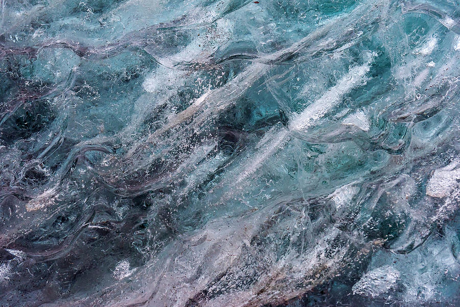 Textures in Ice Photograph by Pradeep Raja PRINTS