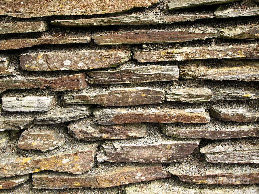 Textures Series - STONE WALL Photograph by Richard Brookes